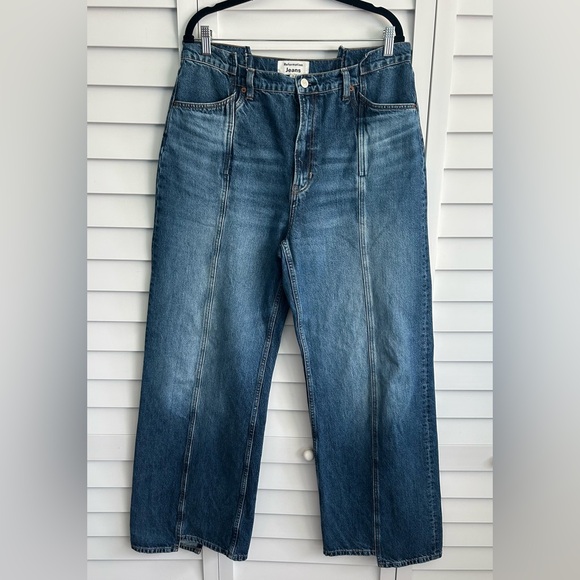 Reformation | Cary High Rise Slouchy Wide Leg Jeans in Cabo Reworked Wash - Picture 5 of 16